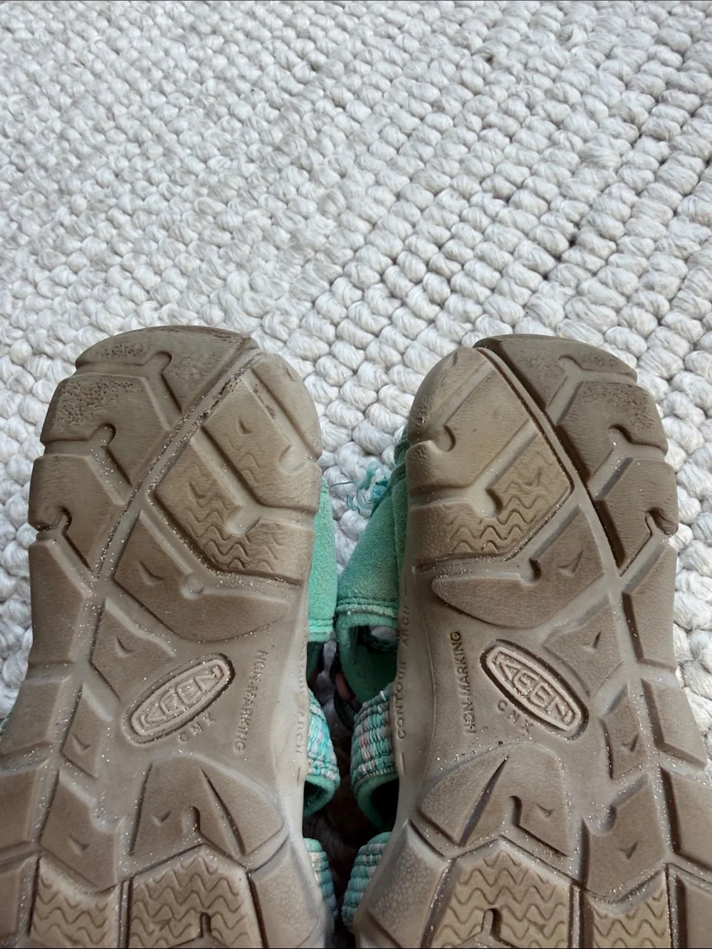 Keen Kids Teal Sandals with Pink Accents